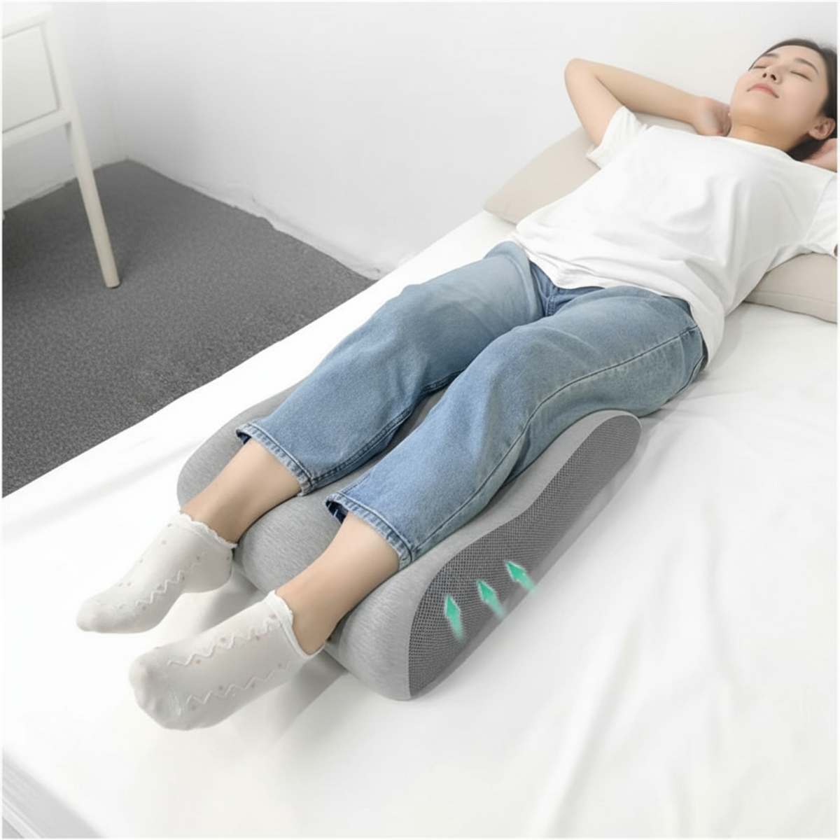 Memory Foam Leg Elevation Pillow for Comfortable Rest