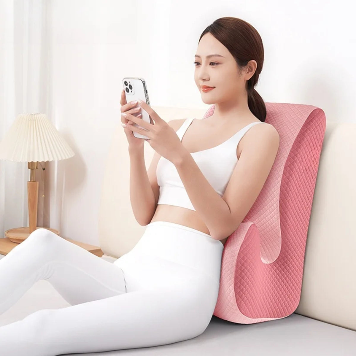 Memory Foam Bed Wedge Pillow with Leg and Back Support