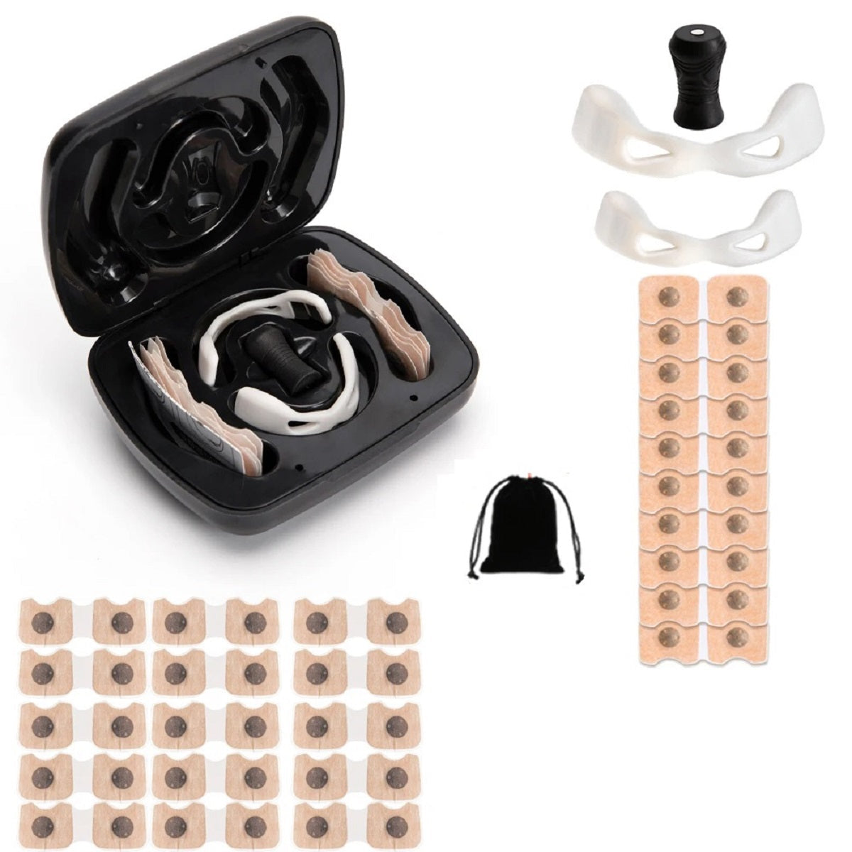 Reusable Nasal Strip Kit with Comfort Band and Patches