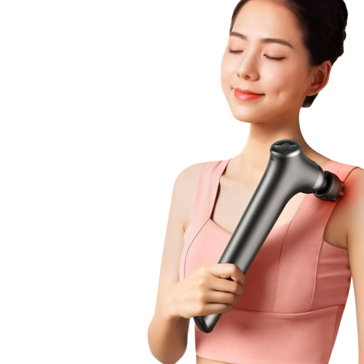 Handheld Fascia Massage Gun with 7 Heads and 5 Speeds