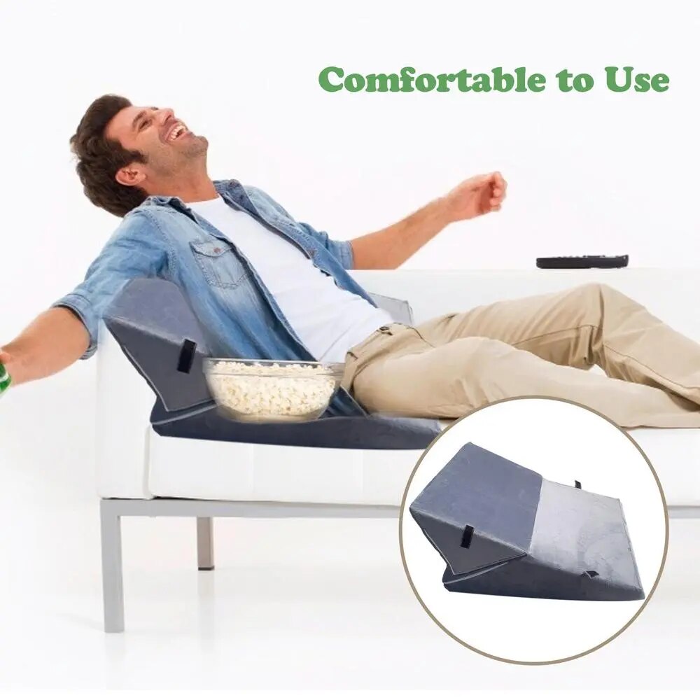 Memory Foam Wedge Pillow for Legs and Back Comfort