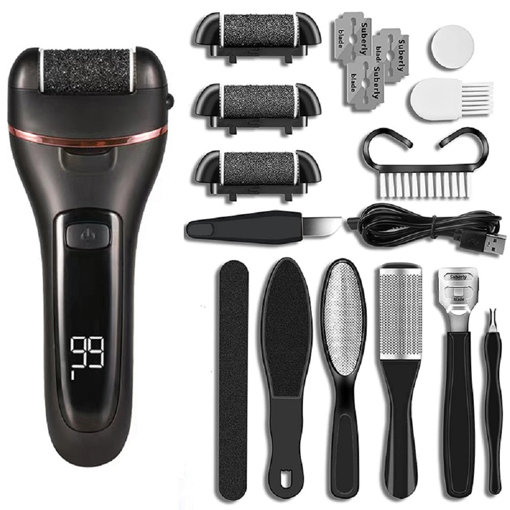 Rechargeable Electric Foot File Callus Remover Kit