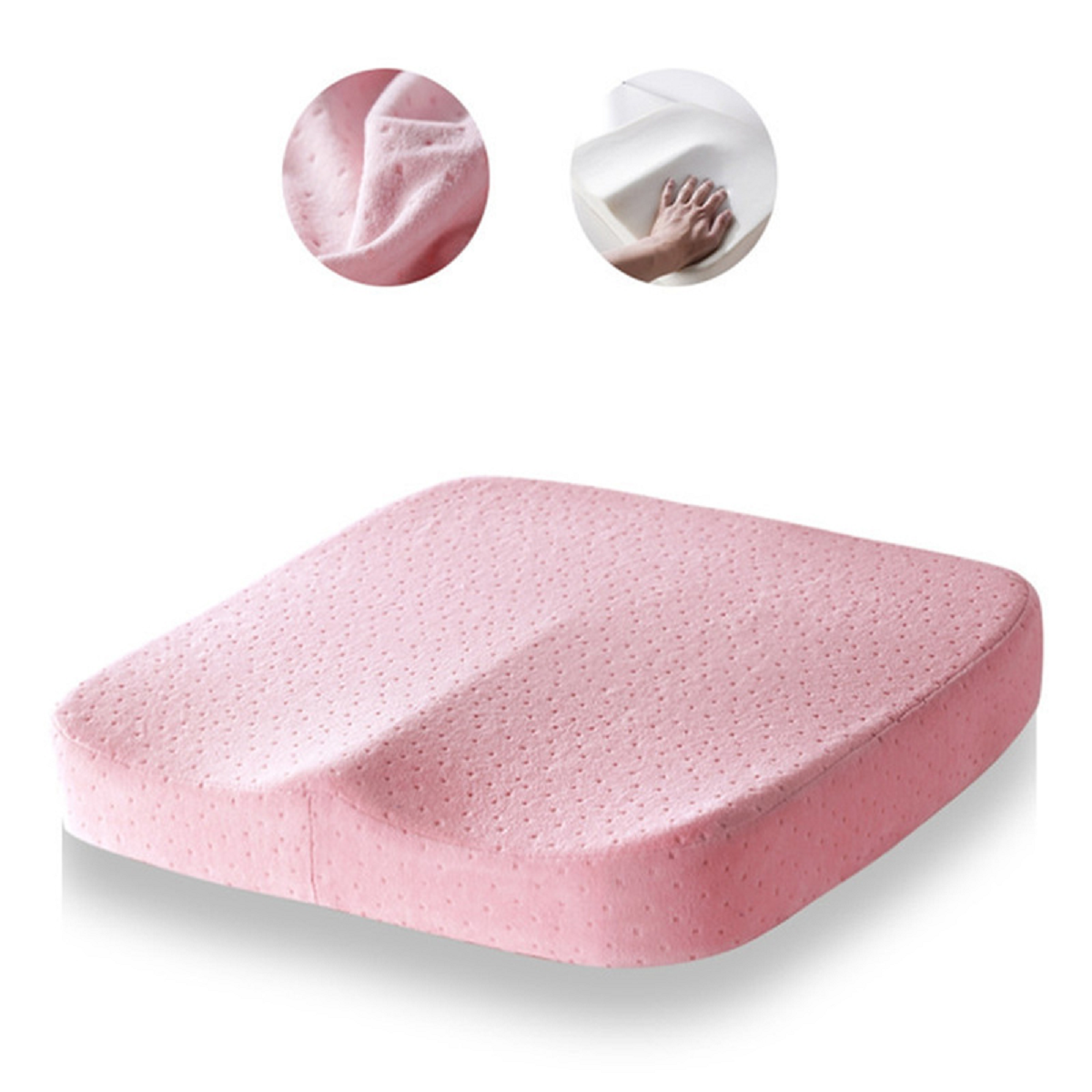 Memory Foam Seat Cushion with Non-Slip Base