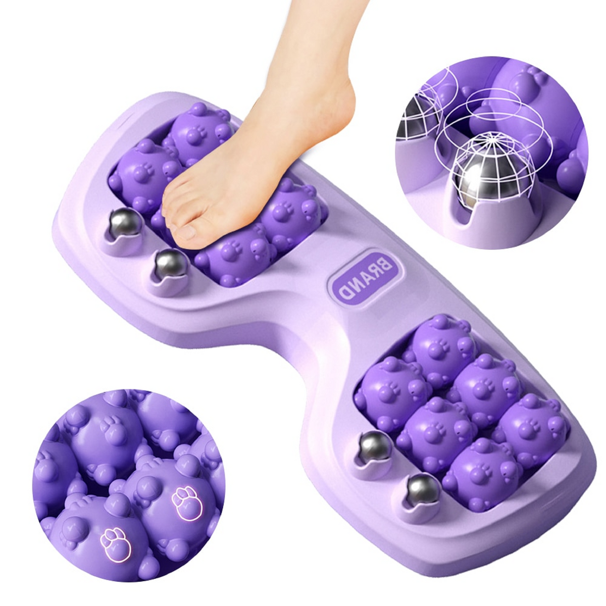 Foot Roller Massager with Acupressure Beads