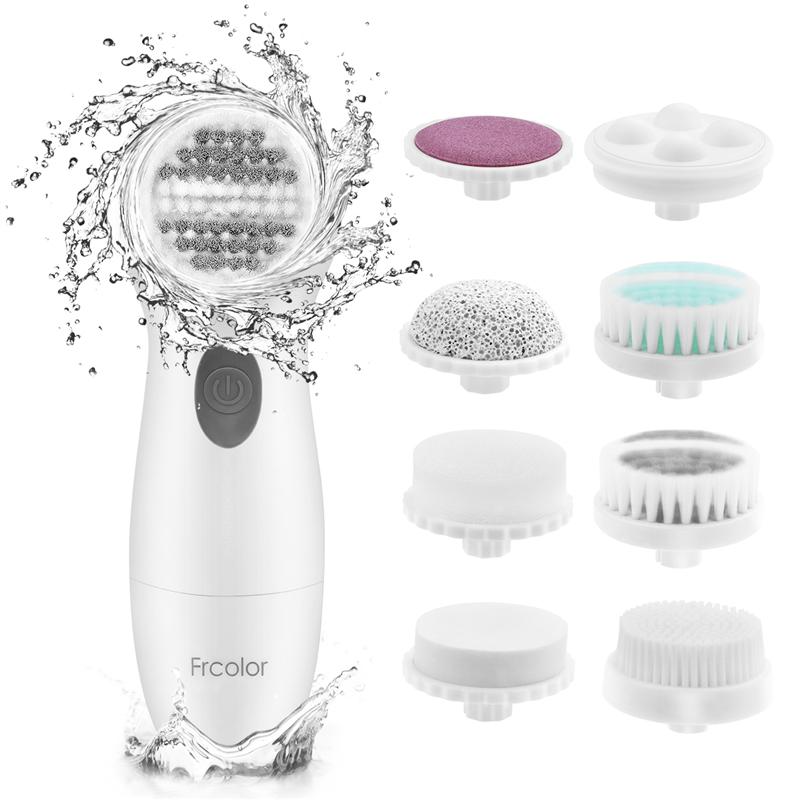 8-in-1 Electric Facial Cleansing Brush with Massage Heads