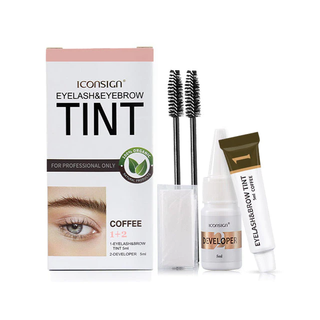 Eyelash dye eyebrow tint