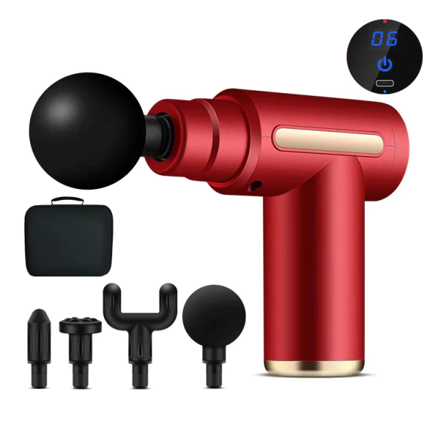 Cordless Percussion Massage Gun with LCD Display