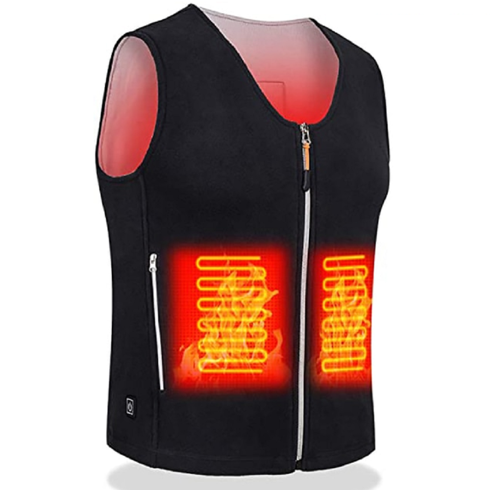 Unisex Heated Vest with Five Warming Zones USB