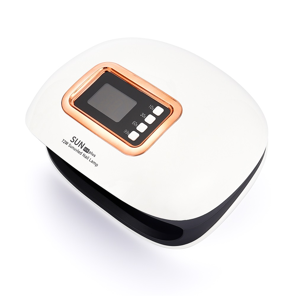 72W UV LED Nail Lamp with Timer Settings and LCD Display