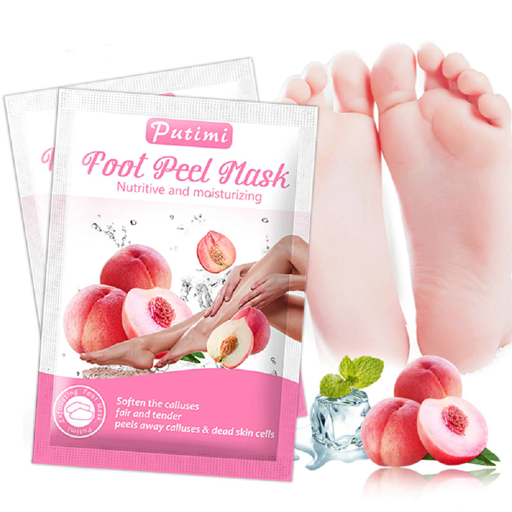 6packs exfoliating foot mask