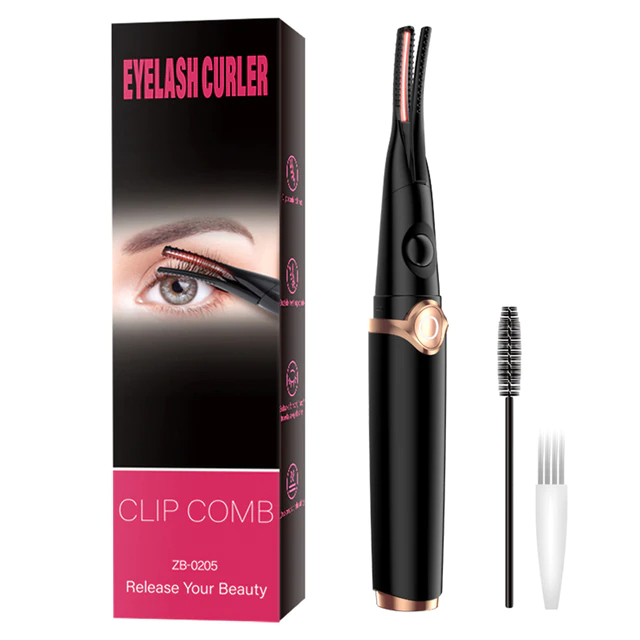 2-in-1 electric eyelash curler