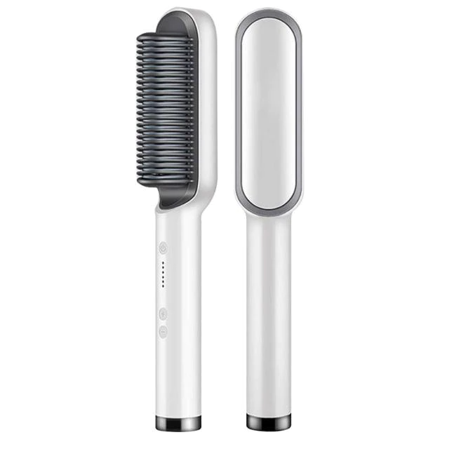 2 In 1 anti-scald iron straightening brush