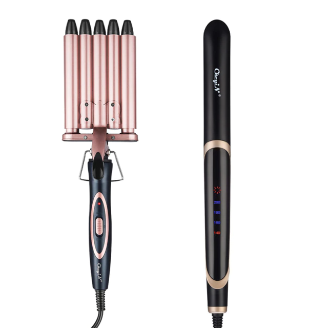 Ceramic 3-Barrel Hair Waver and Curling Iron