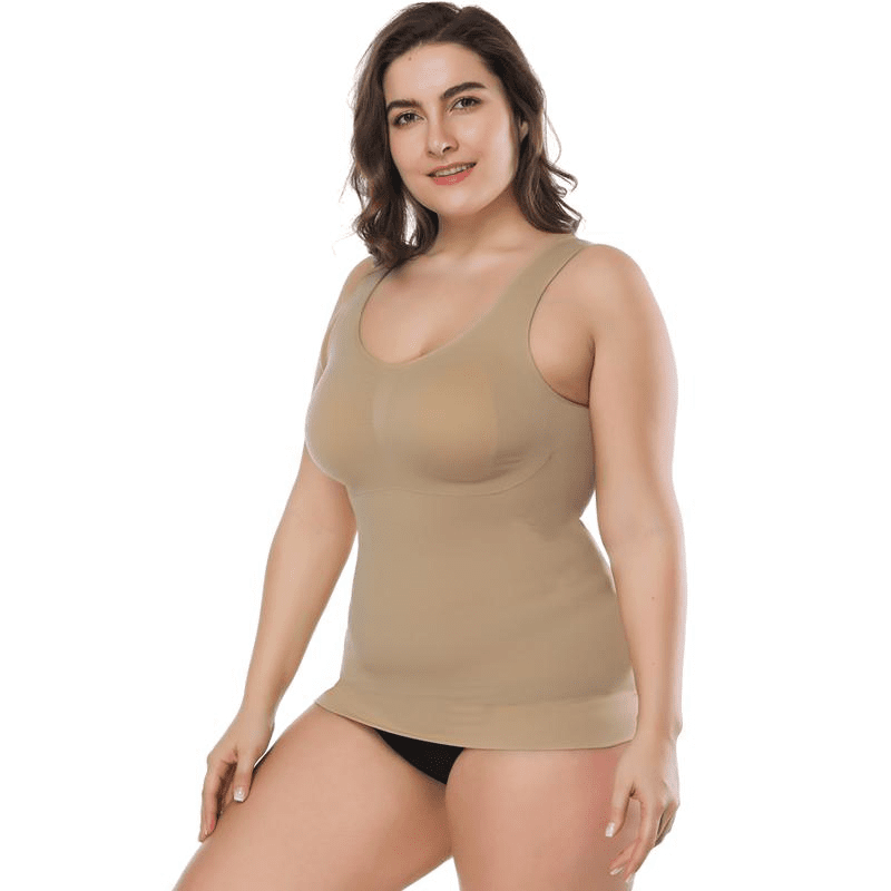 3-in-1 Seamless Camisole Shaping Top with Bra