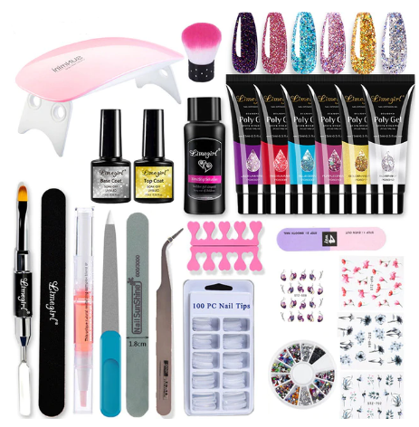 Poly Gel Nail Kit for At-Home Manicure and Nail Extensions