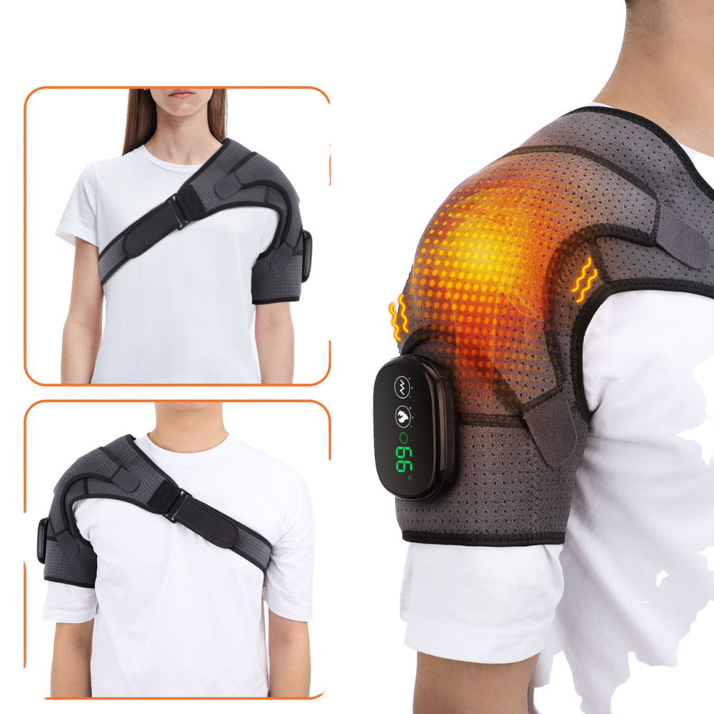 Cordless Heated Shoulder Wrap with Vibration