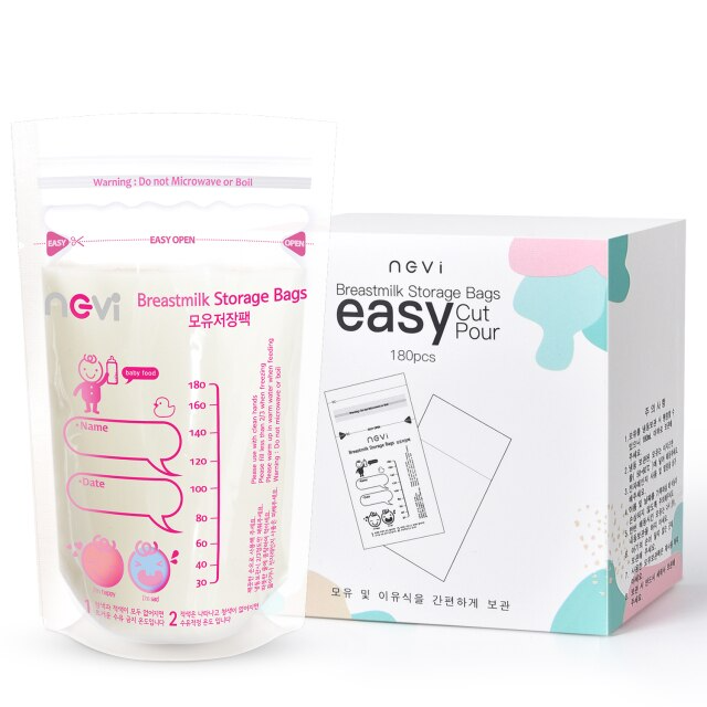 Breast milk storage bags