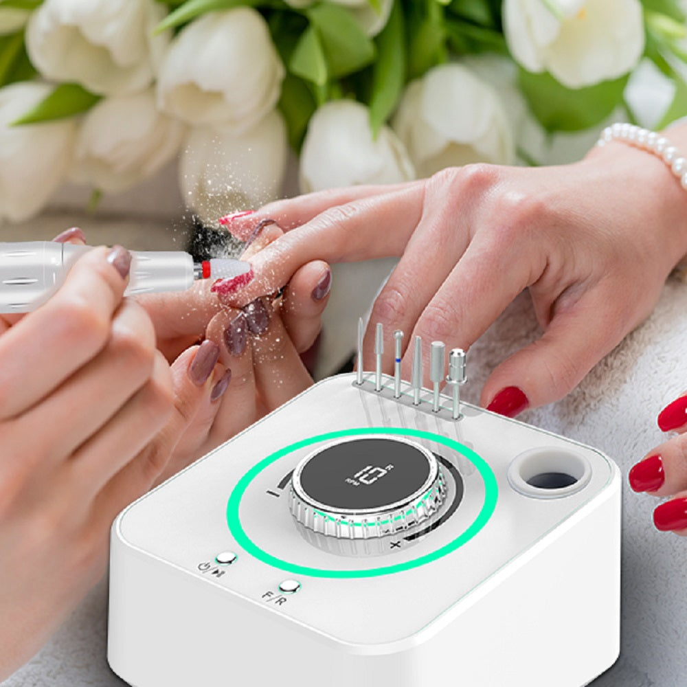Electric Nail Drill Set with Adjustable Speed and Bits