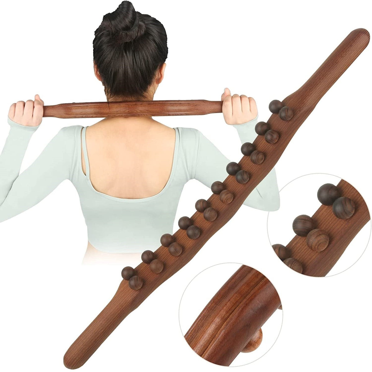 Wooden Massage Roller Stick for Body and Legs