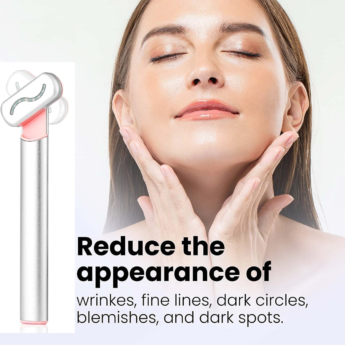 4-in-1 Facial Beauty Wand with LED Light and Warmth