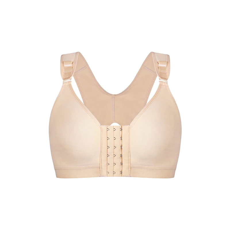 Front Closure Sports Bra with Adjustable Support