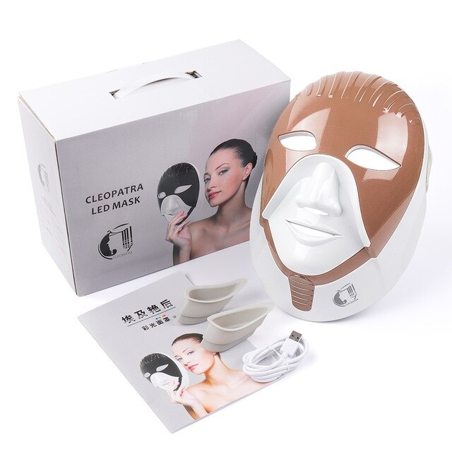 LED Light Face and Neck Mask Device