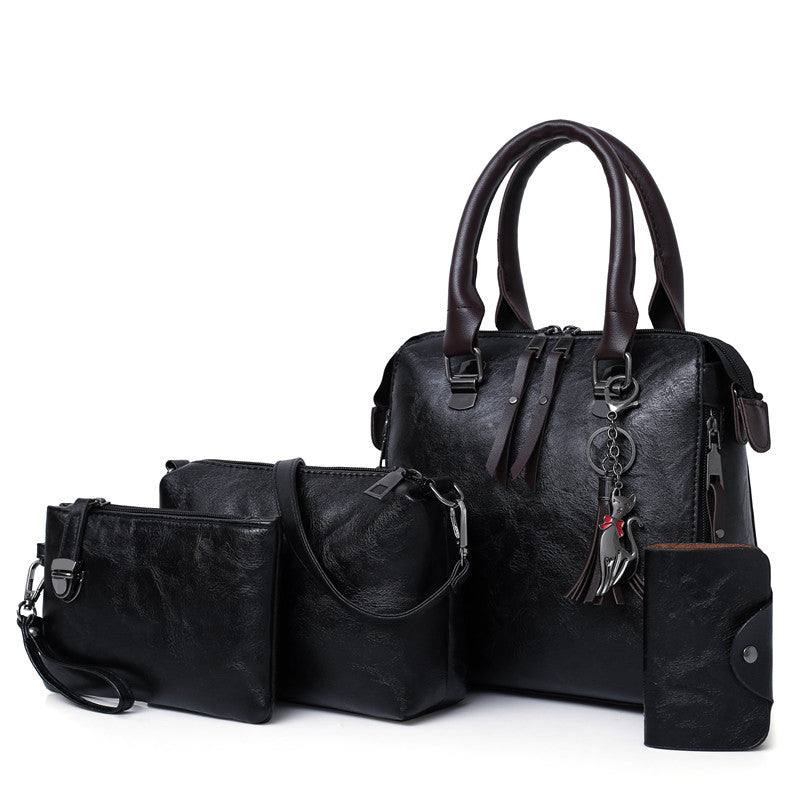 4pcs/Set Handbags PU Leather Messenger Bags