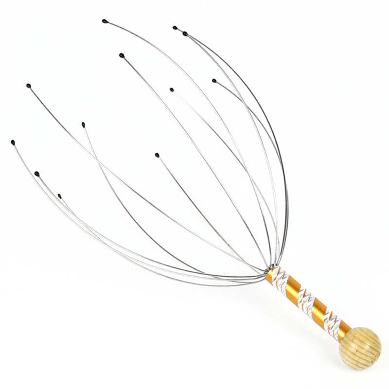 Handheld Scalp Massager with Soft Wire Tips