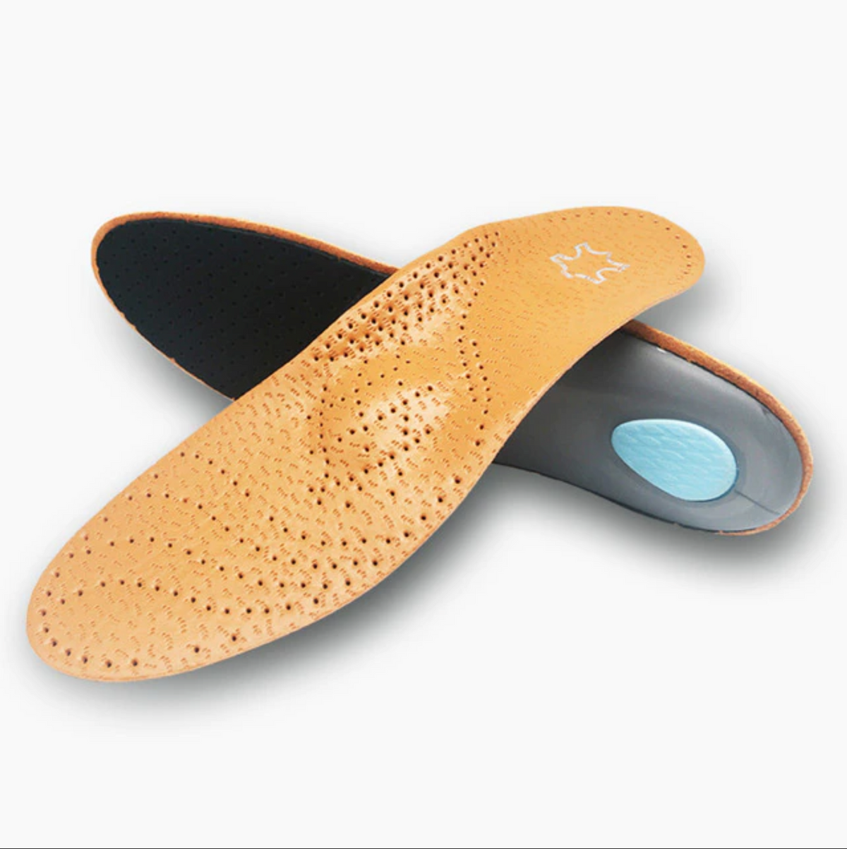 Leather Cushioned Cushioned comfort Insoles 3/4 Length