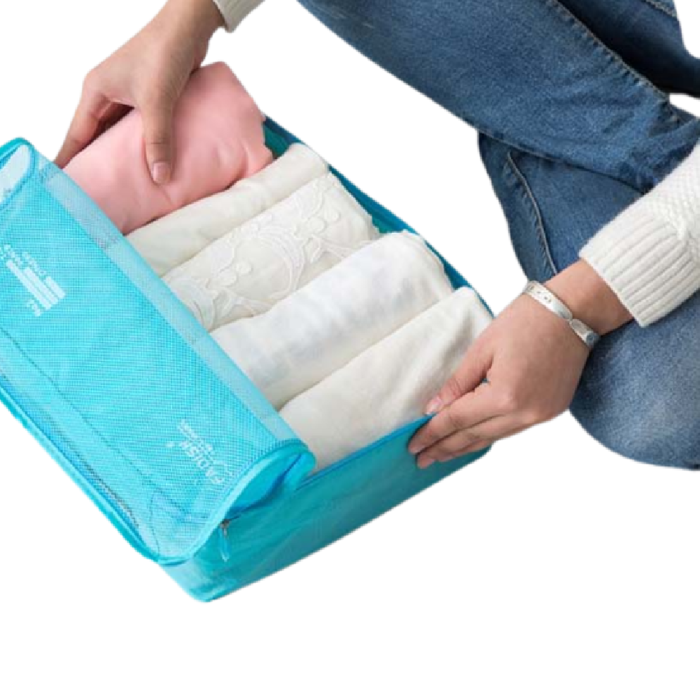 6-Piece Travel Packing Cubes Set Luggage Organizer Bags