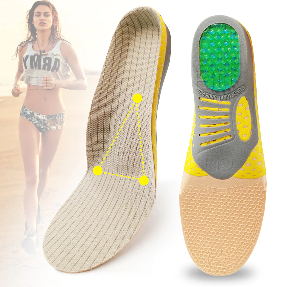 Cushioned Gel Arch Support Insoles for All-Day Comfort