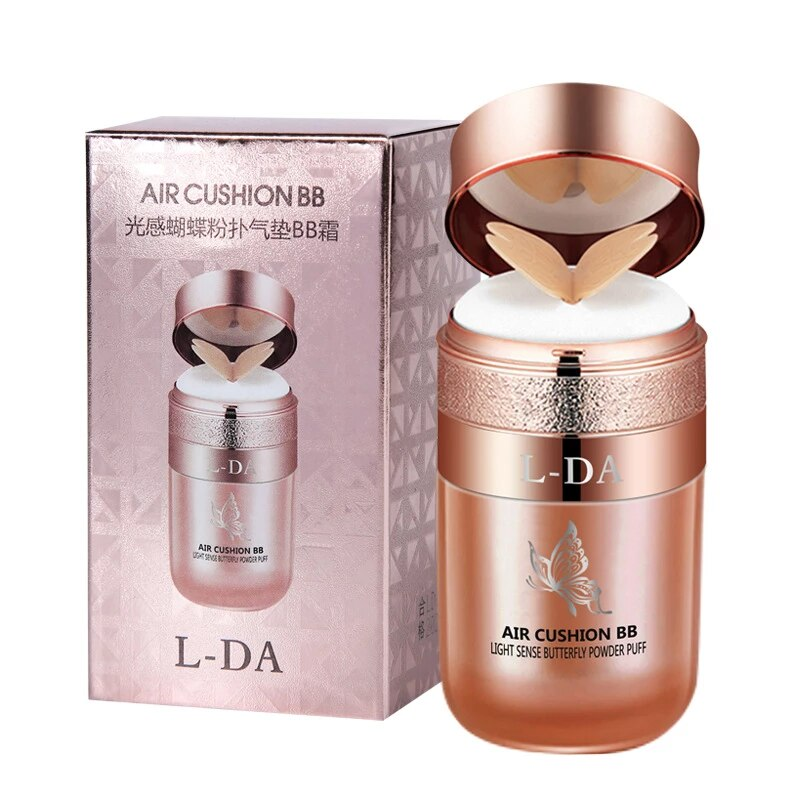 Light sensitive butterfly powder puff air cushion BB cream