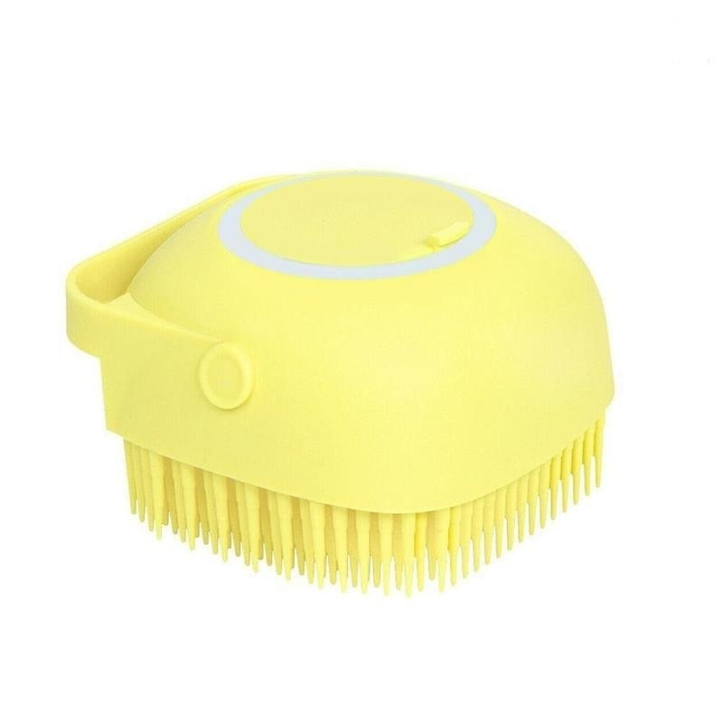 Silicone Bath and Body Brush with Refillable Soap Reservoir