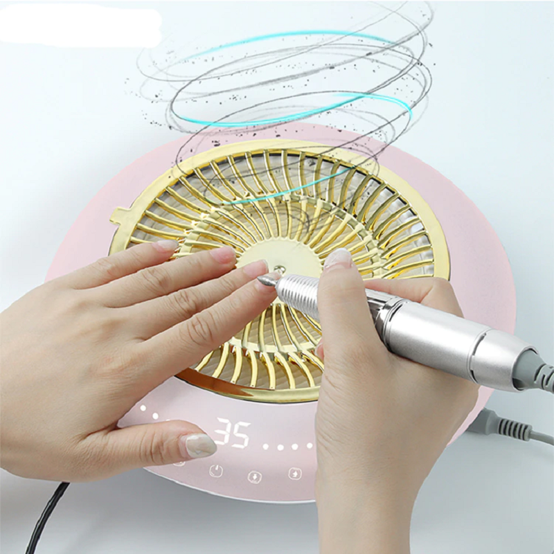 Electric Nail Drill with Built-In Dust Collector
