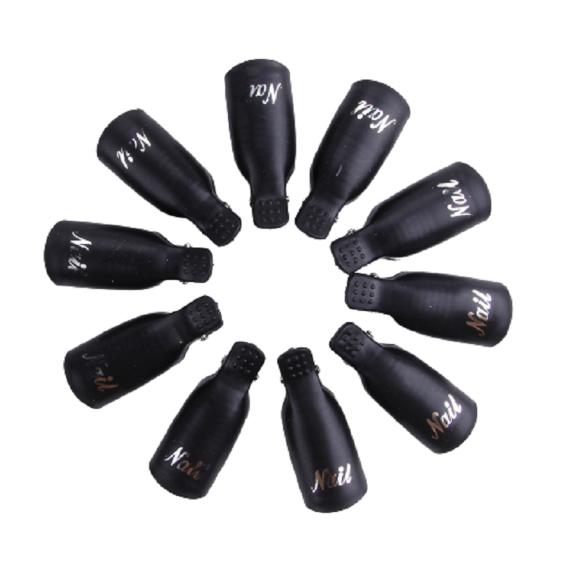 Nail polish remover clips set