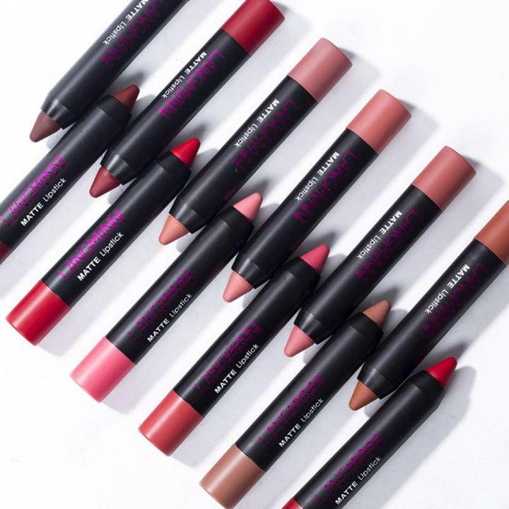 12/pcs Waterproof Matte Lipstick