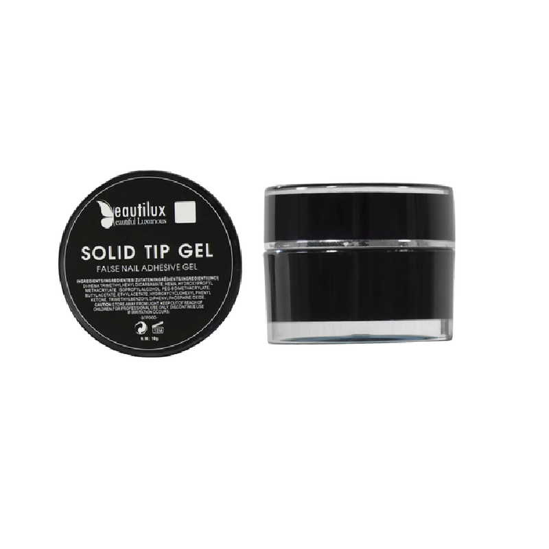 Solid tip gel false fake nail